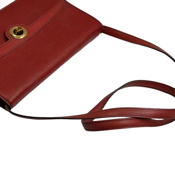 LOUIS VUITTON Red Epi Arsch Shoulder Bag 2Way clutch Red - Picture 5 of 16